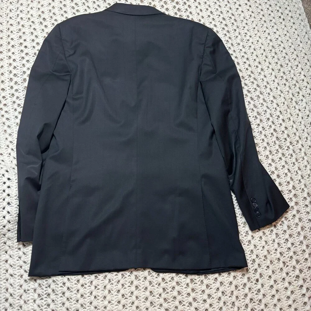 Canali Pure Wool Black Blazer Tailored Design Sport Coat Sz 52L EU 42L US‎ Italy